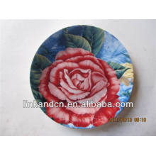 Fantastische rote runde Keramik-Dessert / Serviergerichte